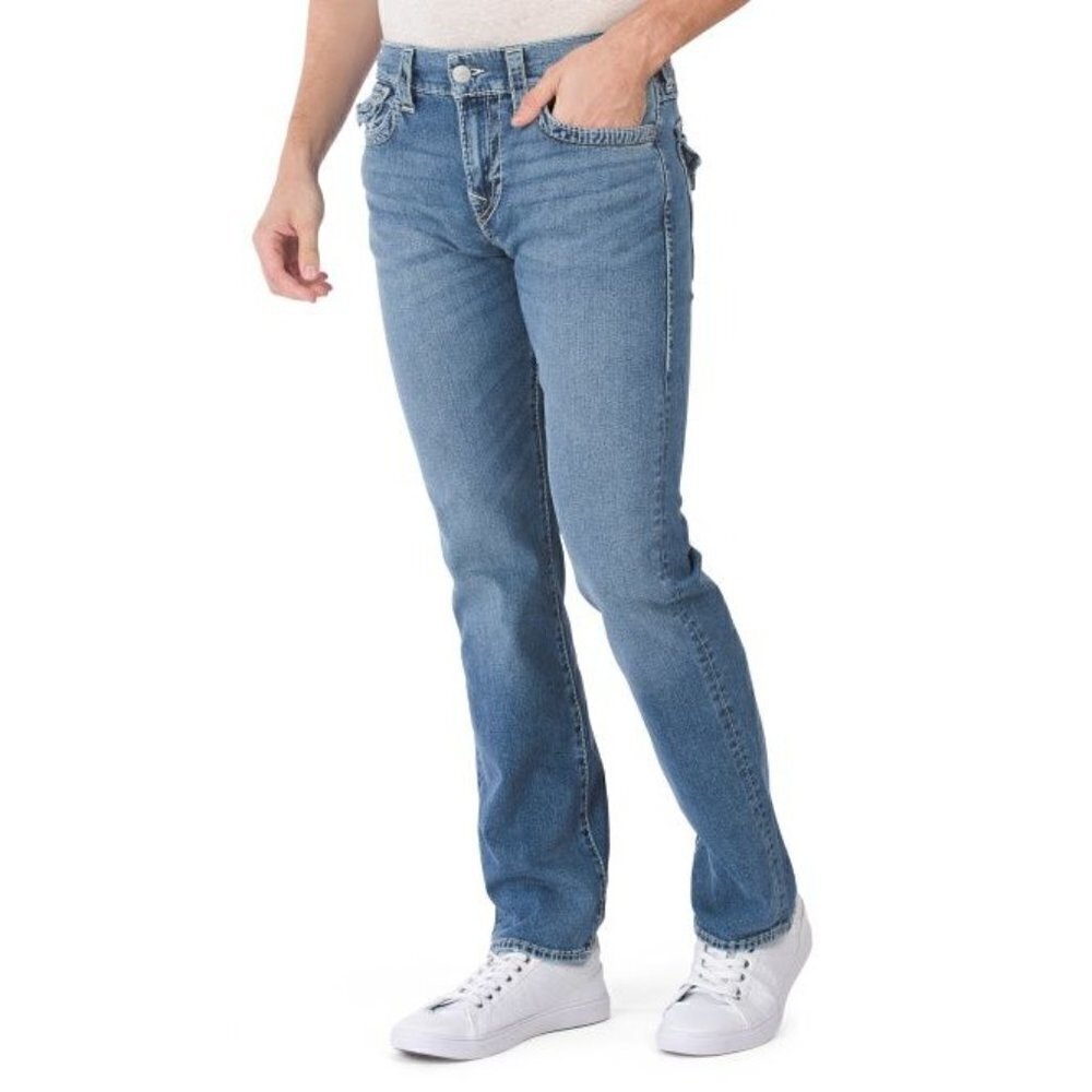 New - TRUE RELIGION Ricky Flap Big T Jeans BEACH Men | 36